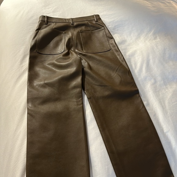 Aritzia Wilfred Free the lucy pants rustical brown size 2 - Picture 3 of 8